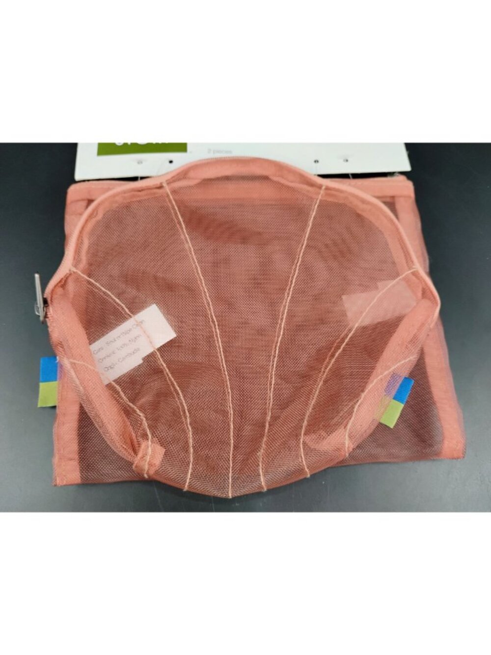 Open Story Mesh Shell 2-Piece Pouch Set Rust Colorway - Picture 2 of 7